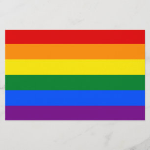 Regnbåge Gay pride Flagga Brevpapper