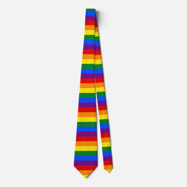 Regnbåge Gay pride Flagga Slips (Framsida)