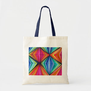 Regnbåge Geometric Optical Art Tygkasse