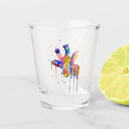 Regnbåge Giraffe Shot glass