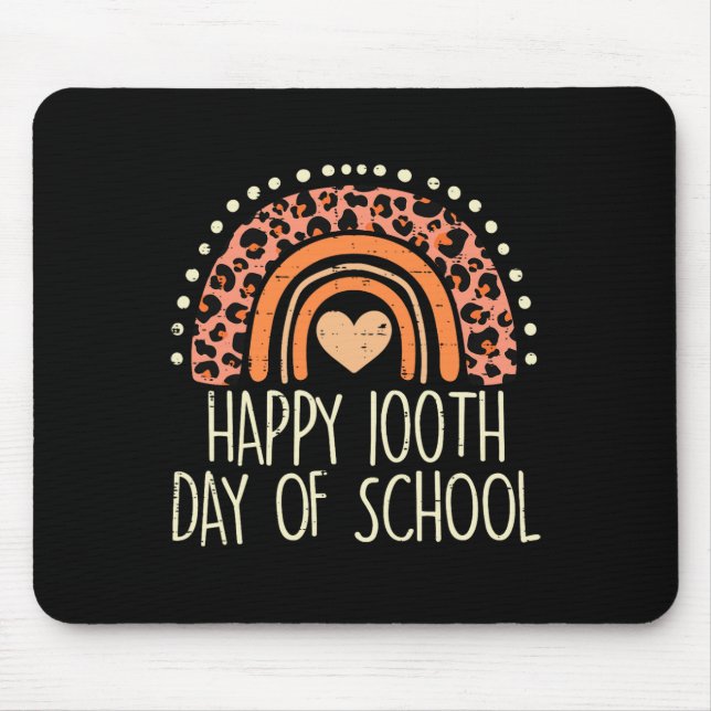 Regnbåge Glad 100:e dagens skola Söt 100 dagar Und Musmatta (Framsidan)