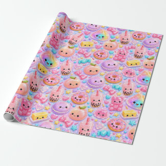 Regnbåge Glitter Dumpling Bun Söt Squishies Presentpapper