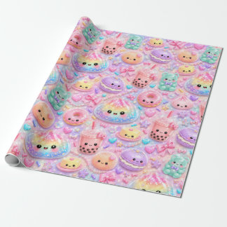 Regnbåge Glitter Dumpling Bun Söt Squishies Presentpapper
