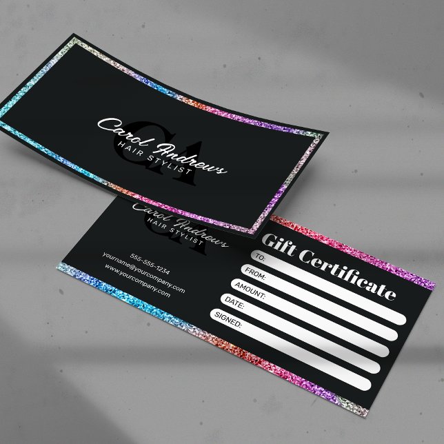 Regnbåge Glitter Glans Modern Frisörsalong (Skapare uppladdad)