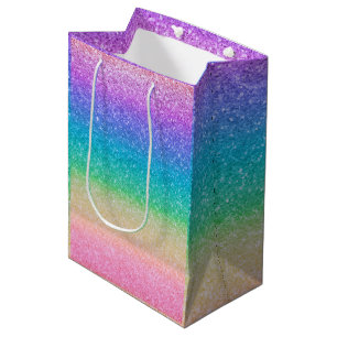 Regnbåge Glitter Gnistrande Snygg Födelsedagsfest