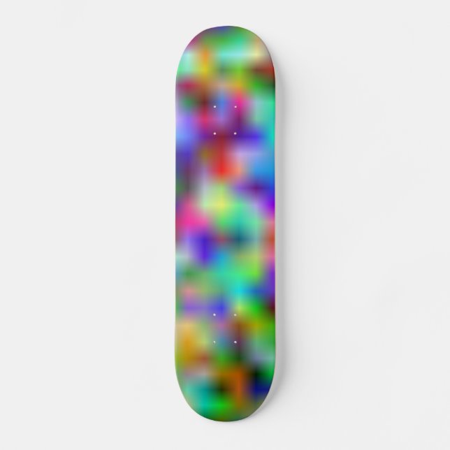 Regnbåge glöd skateboard bräda 19,5 cm (Framsida)