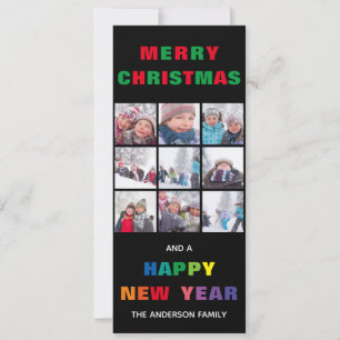 Regnbåge God Jul - Vertikal Julkort Inbjudningar