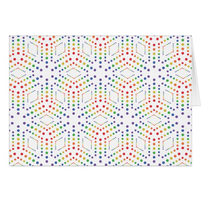 regnbåge grafiskt hälsningskort (Framsidan Horizontal)