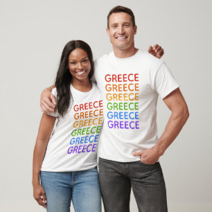 Regnbåge Grekland skjortor & jackor T Shirt