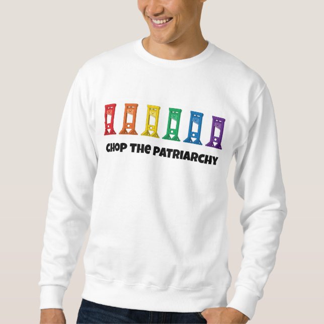 Regnbåge Guillotine Khop Patriarchy Sweatshirt (Framsida)
