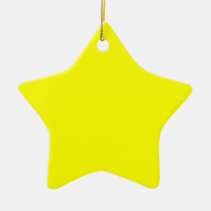 Regnbåge Gul Julgransprydnad Keramik
