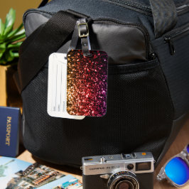 Regnbåge gul röd lila falskt glitter gnistrar bagagebricka