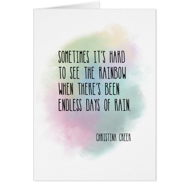 Regnbåge Hälsningskort (Framsidan)