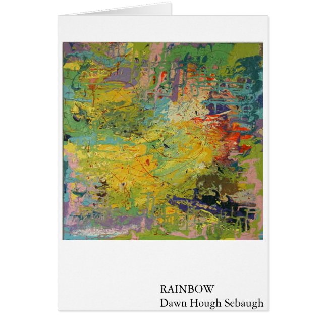 REGNBÅGE HÄLSNINGSKORT (Framsidan)