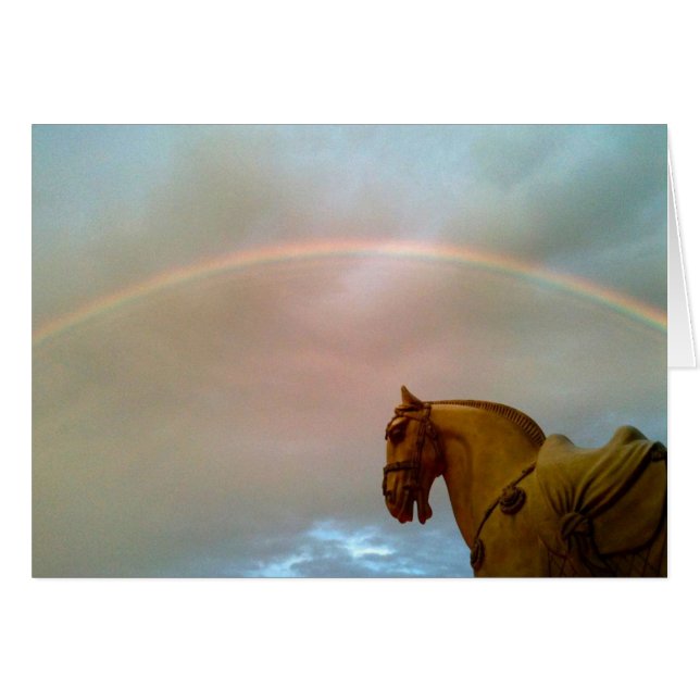 Regnbåge Hälsningskort (Framsidan Horizontal)