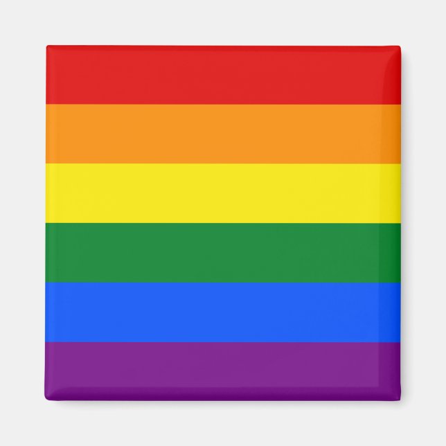 Regnbåge (HBT-Flagga) Magnet (Framsidan)