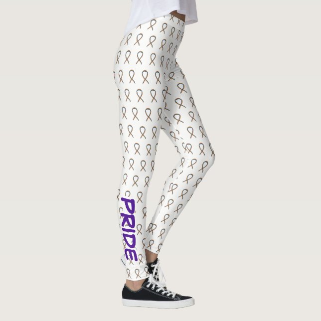 Regnbåge, HBT-medvetenhet, Anpassningsbar Leggings (Höger)