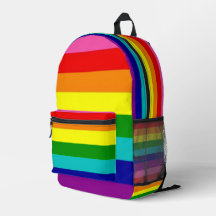 Regnbåge HBTQ Stolthet Färgglad Skolväska