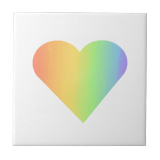 Regnbåge Heart Accent Ceramic Tile Kakelplatta