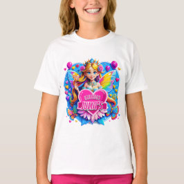 Regnbåge Heart Fairy Magic Art, födelsedagsgåvor t Shirt