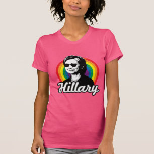 Regnbåge Hillary Clinton 2016 - kalla Clinton - T Shirt