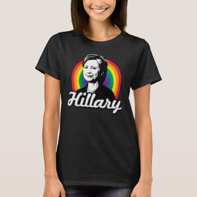 Regnbåge Hillary - HBTQ-politik - T Shirt (Framsida)