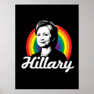 Regnbåge Hillary - LGBT-politik - Poster