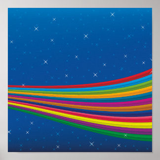 regnbåge himlar.ai poster
