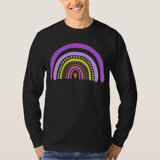 Regnbåge Hjärt Boho Klotter T-Shirt