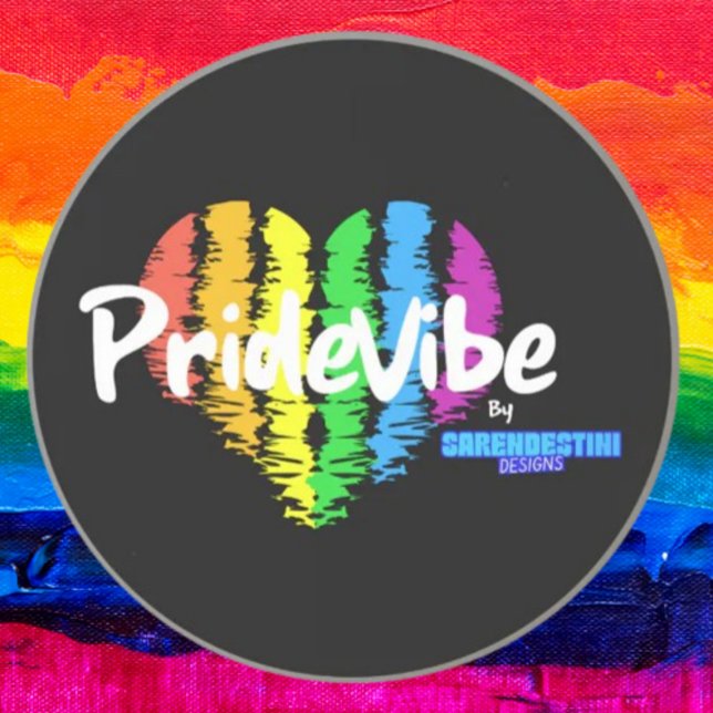 Regnbåge Hjärta PrideVibe: Skydda med stolthet Underlägg (Skapare uppladdad)