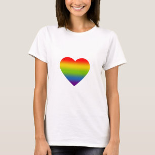 Regnbåge Hjärta T Shirt