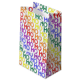 Regnbåge Ho Ho Ho Mönster Presentpåse