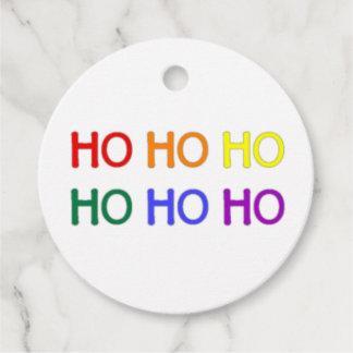 Regnbåge Ho Ho Ho presentkort Gåvor Etiketter
