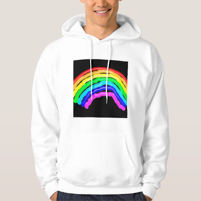 Regnbåge Hoodie (Framsida)