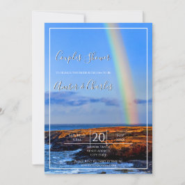 Regnbåge, hopp och lycka, Bröllop Par Shower Inbjudningar