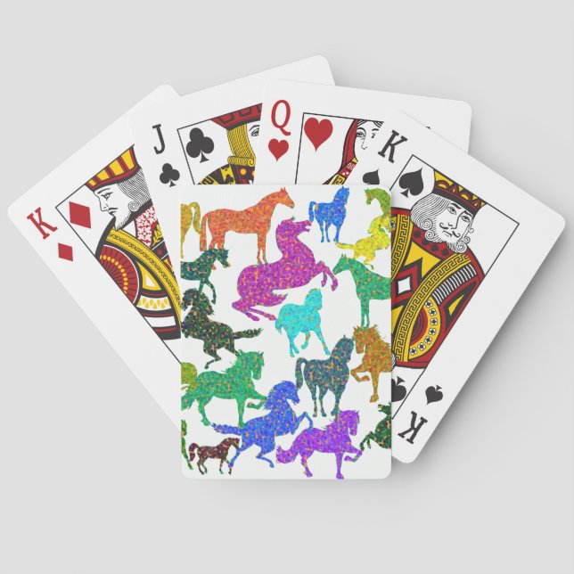 Regnbåge Horses - "Djävel om hästar!" Casinokort (Baksidan)