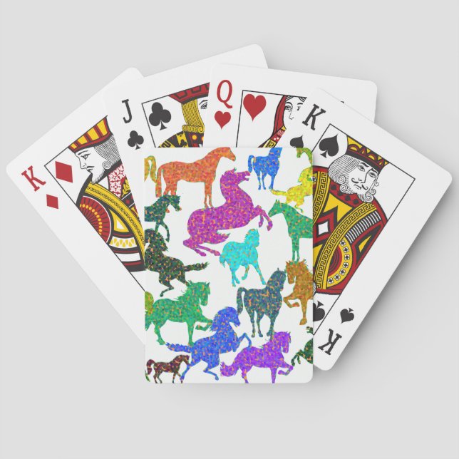 Regnbåge Horses - "Djävel om hästar!" Casinokort (Baksidan)