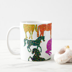 Regnbåge Horses - "Djävel om hästar!" Kaffemugg