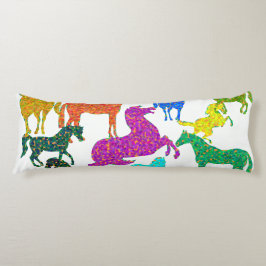 Regnbåge Horses - "Djävel om hästar!" Kroppskudde