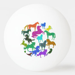 Regnbåge Horses - "Djävel om hästar!" Pingisboll