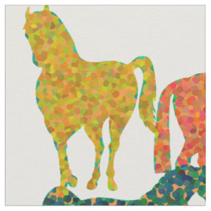 Regnbåge Horses - "Djävel om hästar!" Tyg