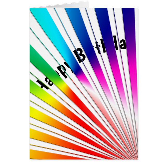 regnbåge humor hälsningskort (Framsidan)