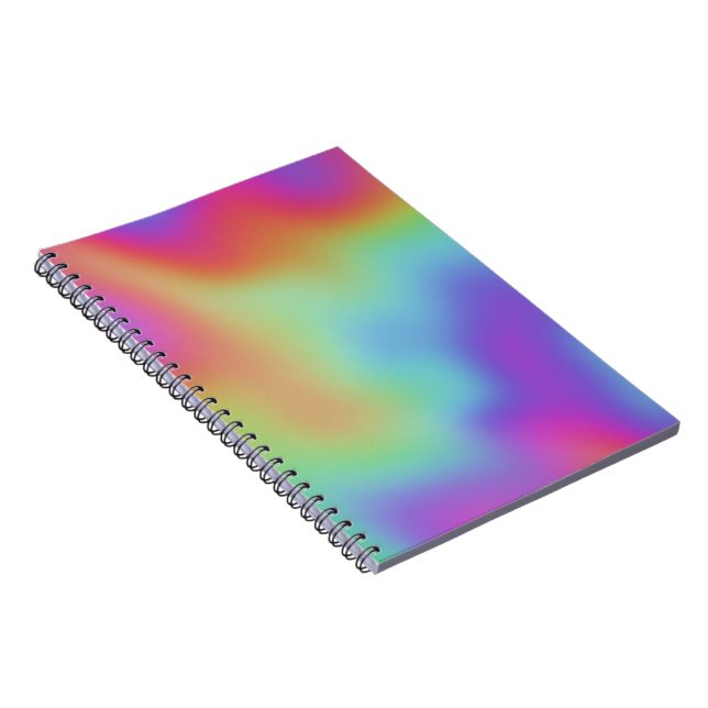 regnbåge hypercolor neo : anteckningsbok (Högra Sidan)
