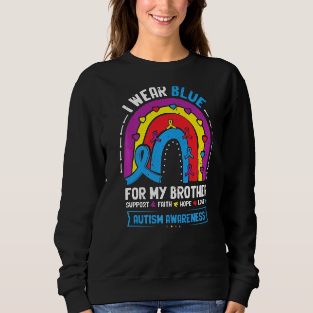 Regnbåge I Bära Blue för min broder. T Shirt (Framsida)