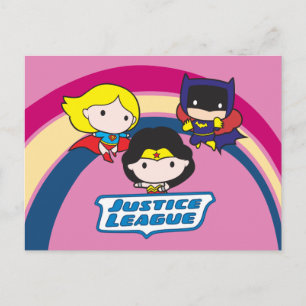 Regnbåge i Chibi Justice League Vykort