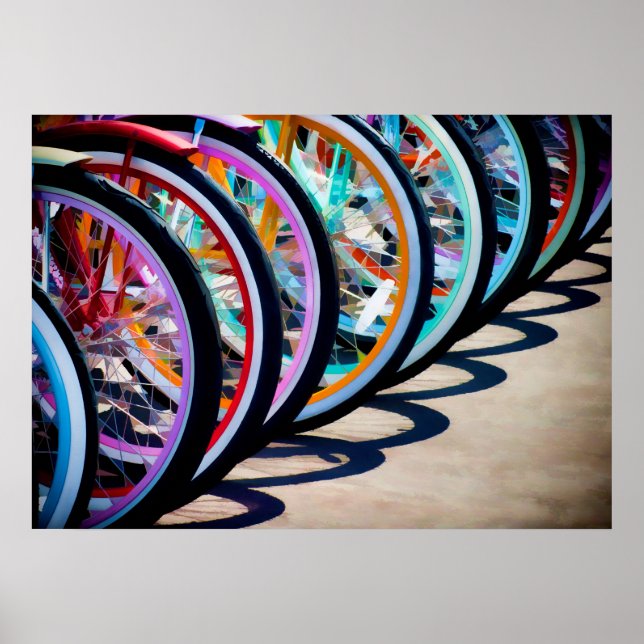 Regnbåge i cyklar poster (Framsidan)