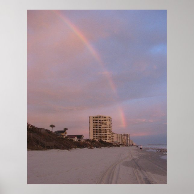 Regnbåge i Daytona Beach Print Poster (Framsidan)