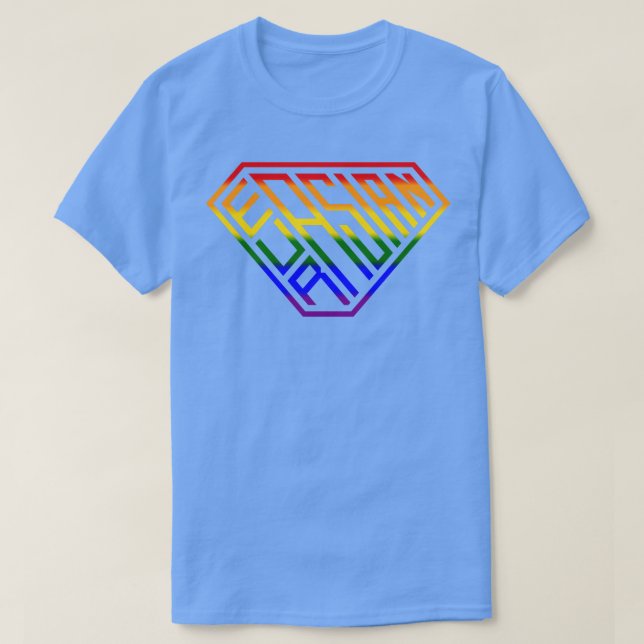 Regnbåge i den Eurasiska superströmmen T Shirt (Design framsida)