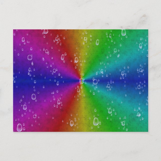 Regnbåge i Elephant Skin Leather Optic Vykort (Framsida)