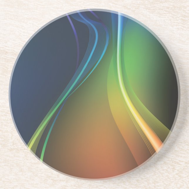 Regnbåge i färglöst Vågar Underlägg (Framsidan)